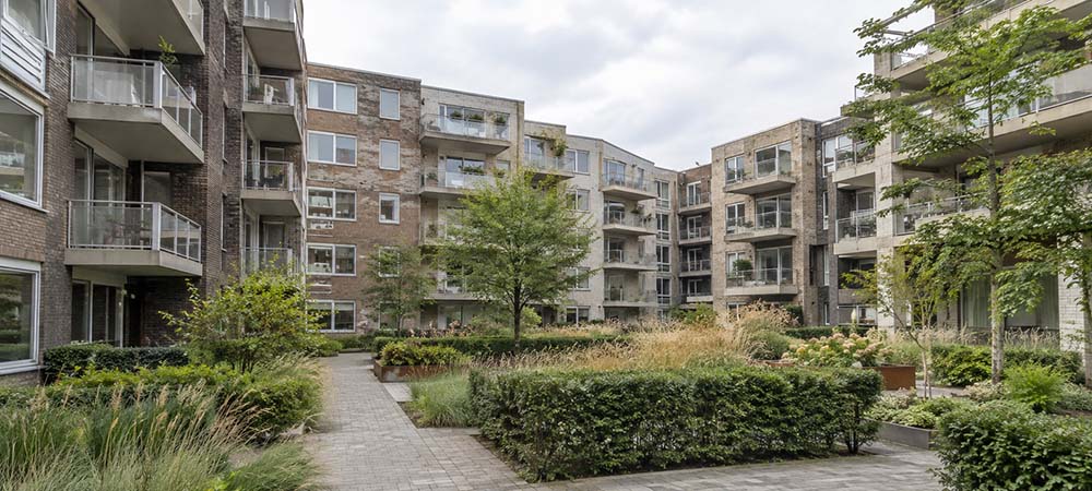 Verhuurd appartementencomplex in uitponding